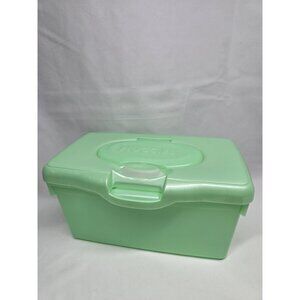 Huggies Wipes Empty Container Full Size Pop Up Feature - Plastic Green
